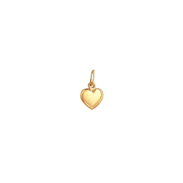  8KT CHARMS HJERTE 6,5 x 6 mm