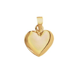   8KT HJERTE 14 x 15,5 MM