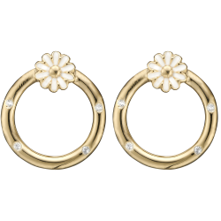  Marguerite cirkel, studs, s�lv