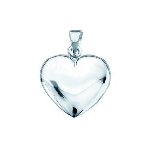  RHOD. S�LV HJERTE, 20,7 x 18,9 MM