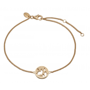  The World bracelet, goldpl silver