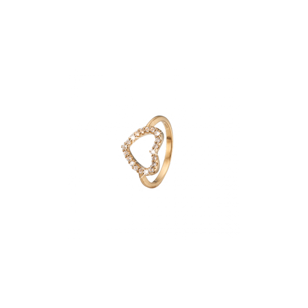  Topaz Heart, goldpl silver