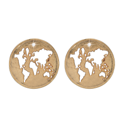  Verden, m / LG diamanter, studs, s�lv