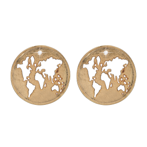  Verden, m / LG diamanter, studs, s�lv