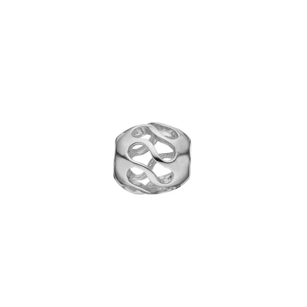 Petite Twist charm, slv