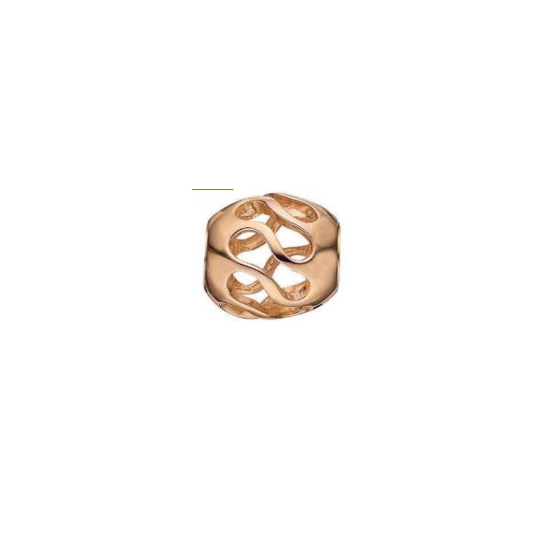 Petite Twist charm, slv fg