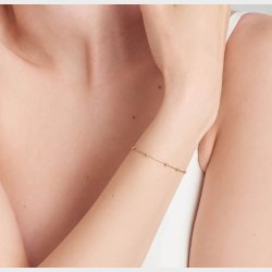 14kt Gold Beaded - Guld Armbnd