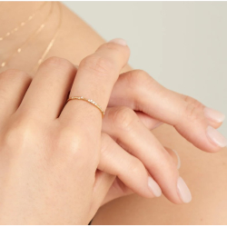 14kt Gold Stargazer Natural Diamond Constellation - Guld Ring