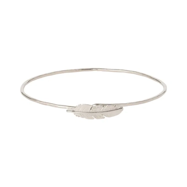 Feather bangle - Rhod.
