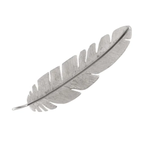 Feather brooch maxi - Rhod.