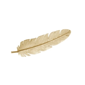 Feather brooch - Goldplated