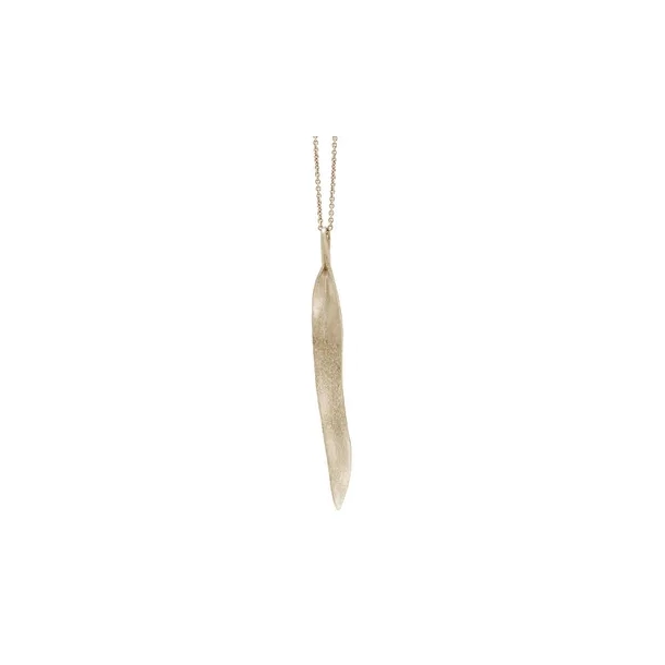 Grass pendant large narrow - Goldplated