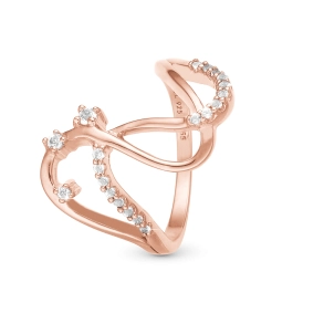 Energy Love Ring -  Rosaforgyldt