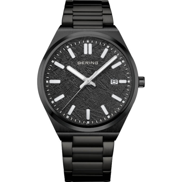 Bering Classic herreur sort stl 39mm safirglas 5ATM