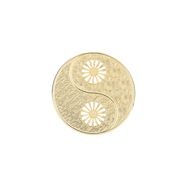 Marguerit broche yin og yang
