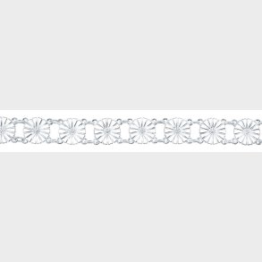 Marguerit Armb�nd 13 x 11 mm Hvid