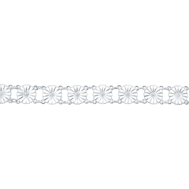 Marguerit Armbnd 13 x 11 mm Hvid