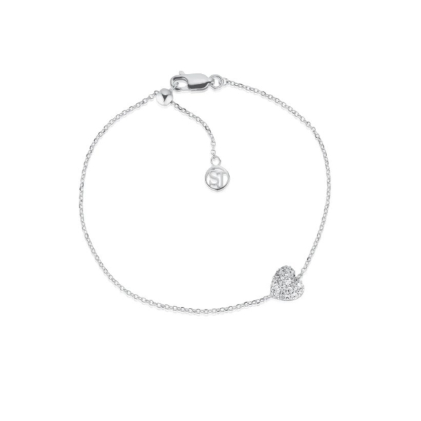 Armbnd Caro - med hvide zirkoner