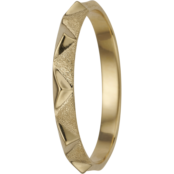 Bjerge, guldpl slv Ring