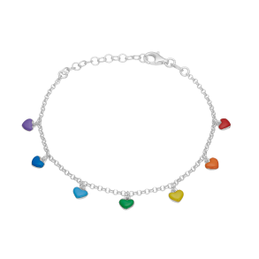 B�rne armb�nd med farvede hjerter