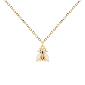 BUZZ NECKLACE - Forgyldt Halsk�de