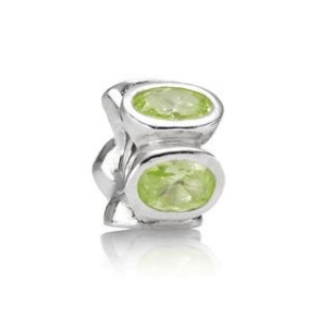 Charms Lime farvede Ovale Lys,