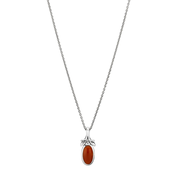 COLLIER MED VEDHNG CARNEOL OXYDERET