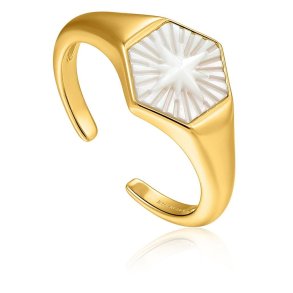 Compass Emblem - Forgyldt Ring
