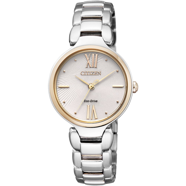 Citizen Dameur med Eco-Drive i stl med rosa