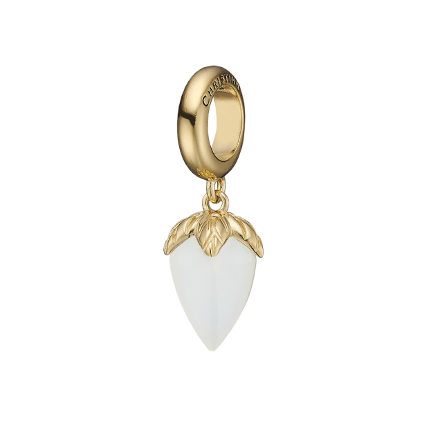 DROP WHITE CHALCEDONY