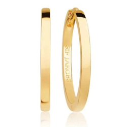 Ellera pianura x-grande - 18 kt. Forgyldt - Forgyldt