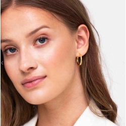 Ellera pianura x-grande - 18 kt. Forgyldt - Forgyldt