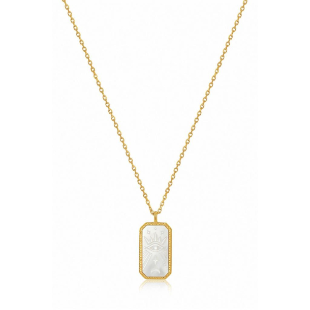 Evil Eye Gold Pendant - Forgyldt Halskde