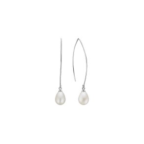 Ferskvandsperle - �reringe i s�lv