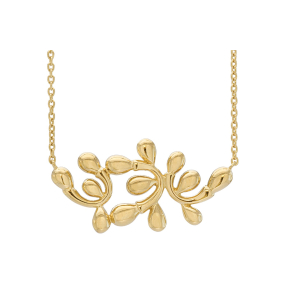 Forgyldt collier - Dancing Drops