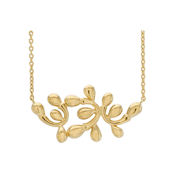 Forgyldt collier - Dancing Drops