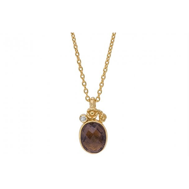 Forgyldt collier - Flourish fv.