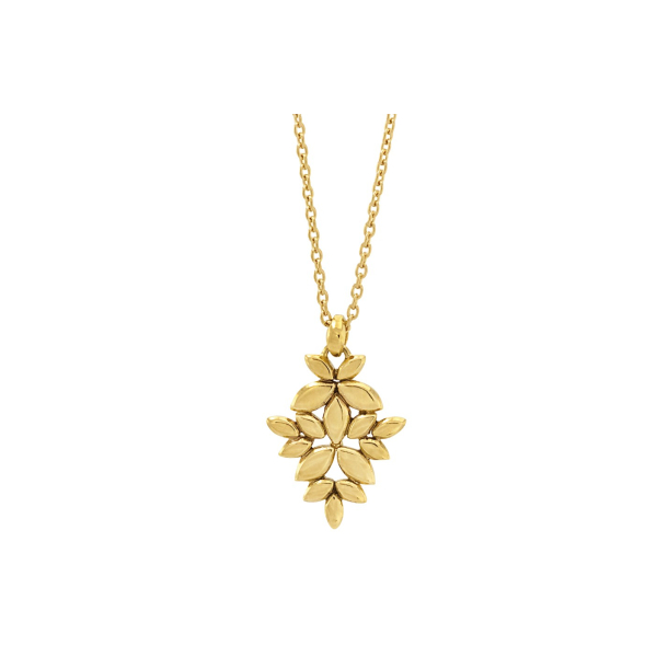 Forgyldt collier - Kaleidoscope