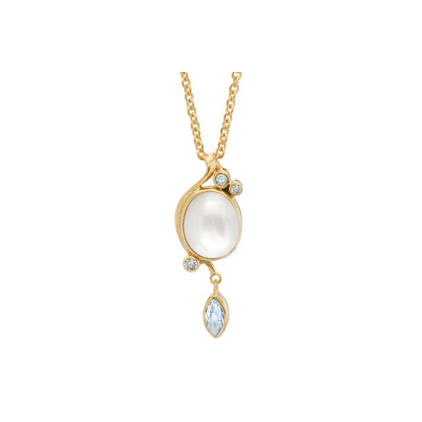 Forgyldt collier - Optimism
