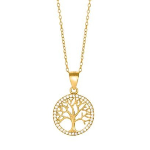 Forgyldt slv vedhng CAIA