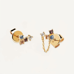FOX GOLD EARRINGS - Forgyldt �restik