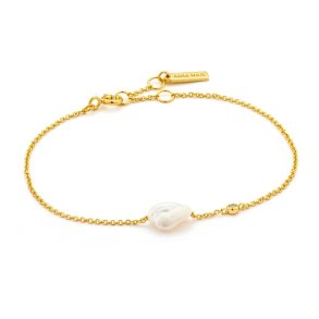 Gold Pearl - Forgyldt Armb�nd