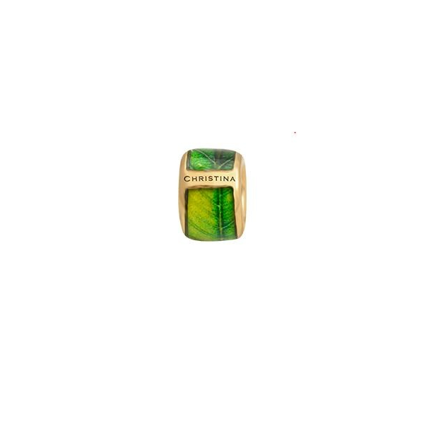 Green Leafs Print Charm