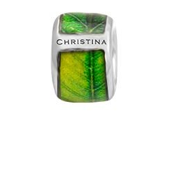 Green Leafs Print Charm