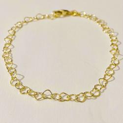 Guld armbnd med hjertekde - 8 kt guld