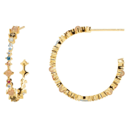 HALO EARRINGS - Forgyldt �rering