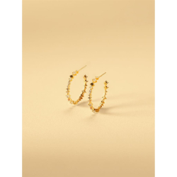 HALO EARRINGS - Forgyldt �rering