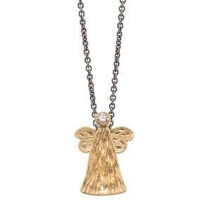 Heiring Skytsengel 14 Karat med brilliant  78-5-76BR