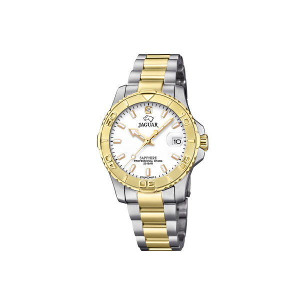 Jaguar Lady's Diver i bicolor m/hvid skive