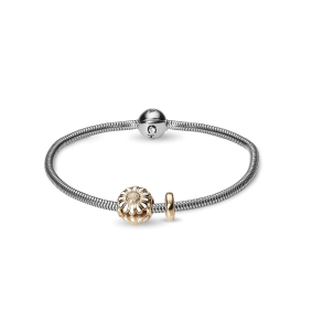 Kampagne Slvarmbnd m. Forgyldte led